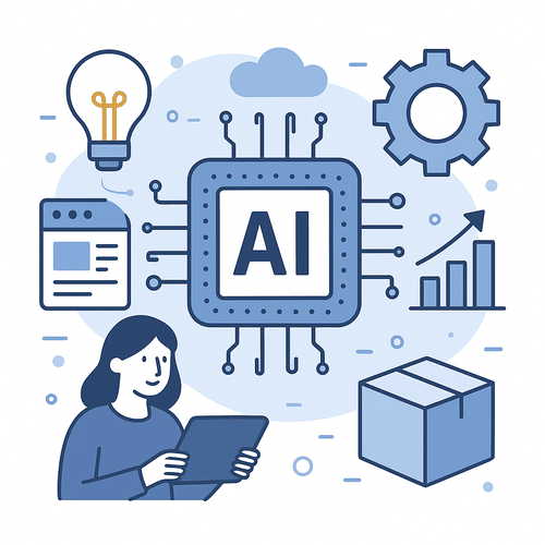AI product concept illustration