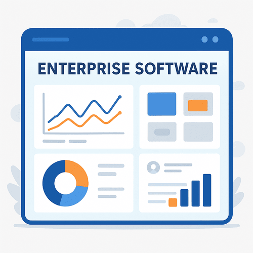 Enterprise software dashboard concept